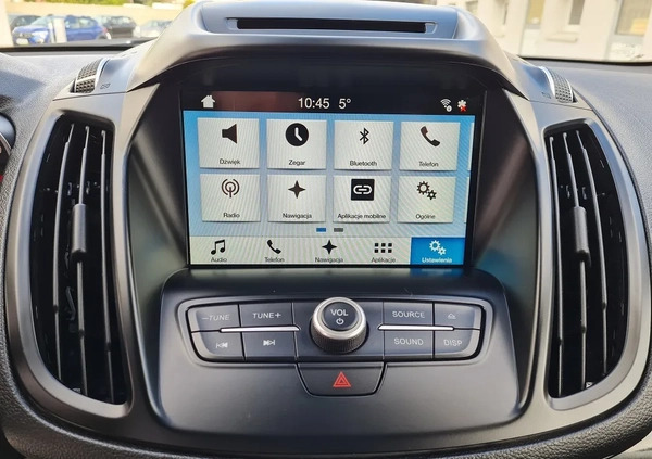 Ford Kuga cena 77900 przebieg: 71000, rok produkcji 2017 z Bielsk Podlaski małe 704